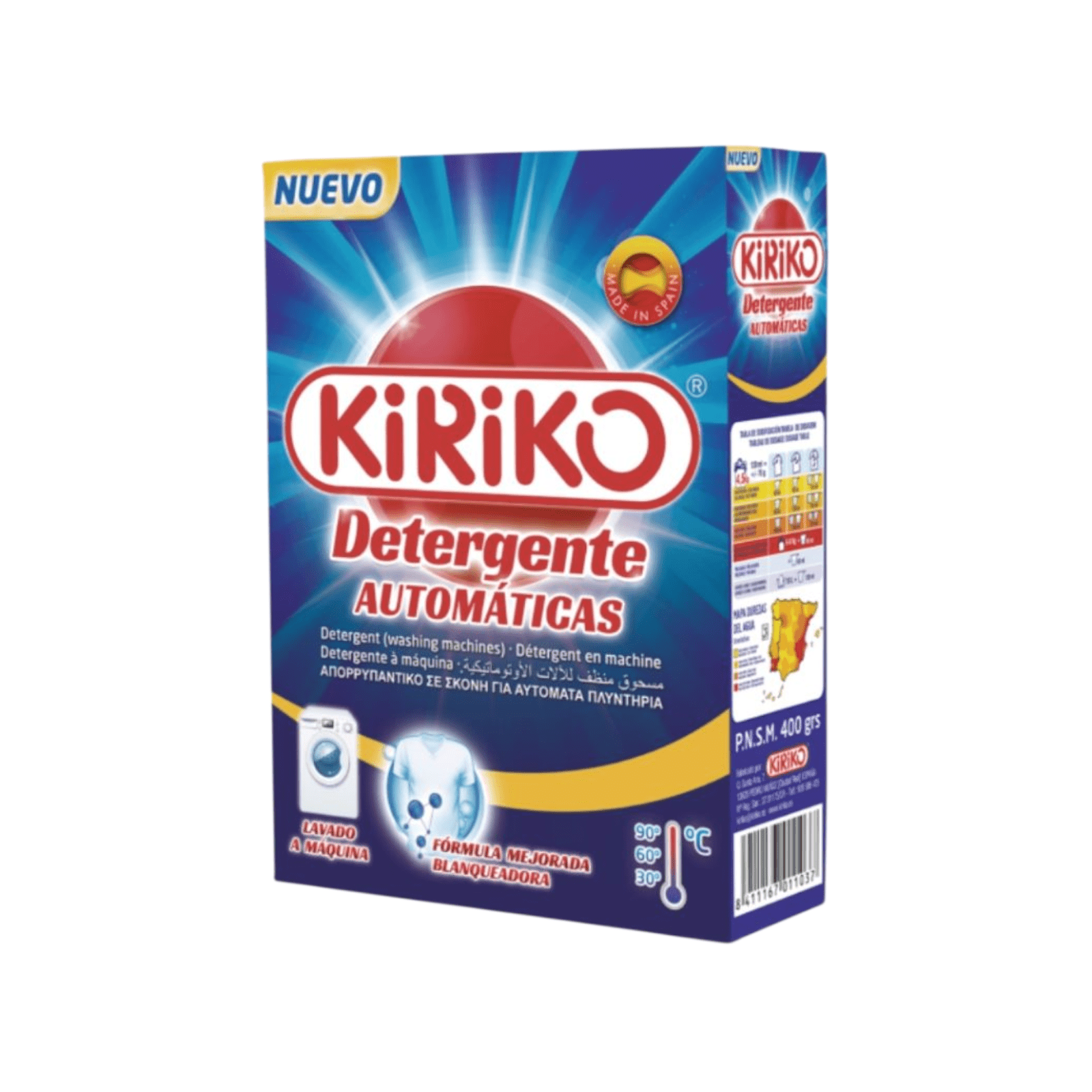 KIRIKO DETERGENT POWDER MACHINE WASH 400GR