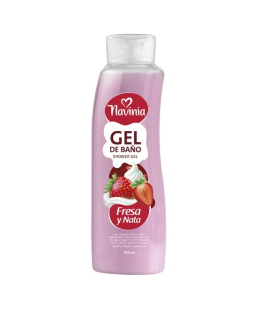 NAVINIA STRAWBERRY & CREAM SHOWER GEL 750ML