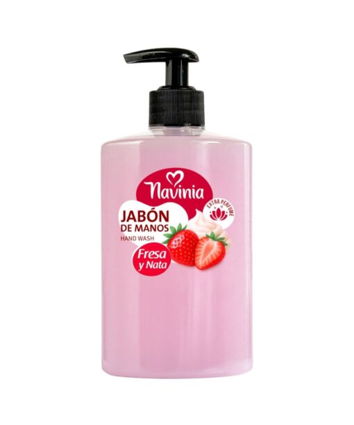 NAVINIA STRAWBERRY & CREAM HAND WASH 500ML