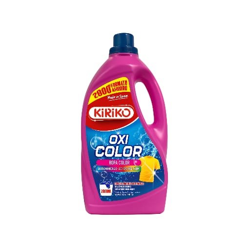 KIRIKO Oxi Color Detergent 2.8L – Active Oxygen Stain Remover for Colored Clothes